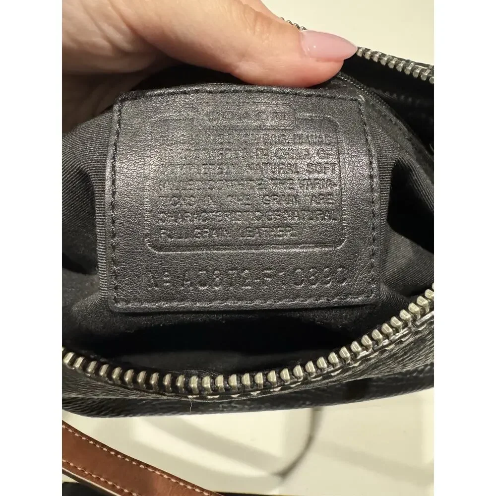 Coach vintage Chelsea y2k Hobo Shoulder Bag Pebbled Leather Black